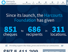Tablet Screenshot of harcourtsfoundation.org